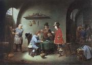 David Teniers gambling scene at an lnn Spain oil painting artist